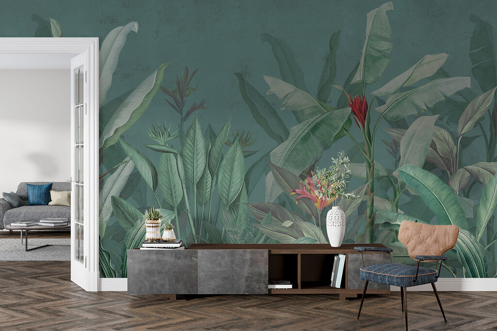 Foglie tropicali su petrolio — ambiente 2