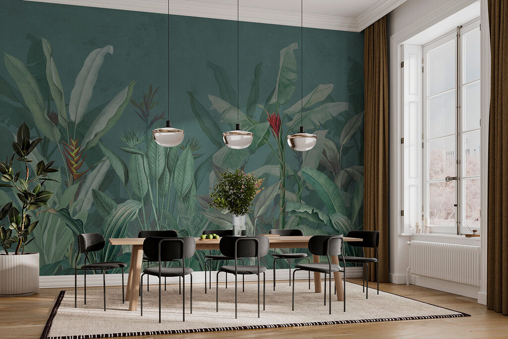 Foglie tropicali su petrolio — ambiente 4