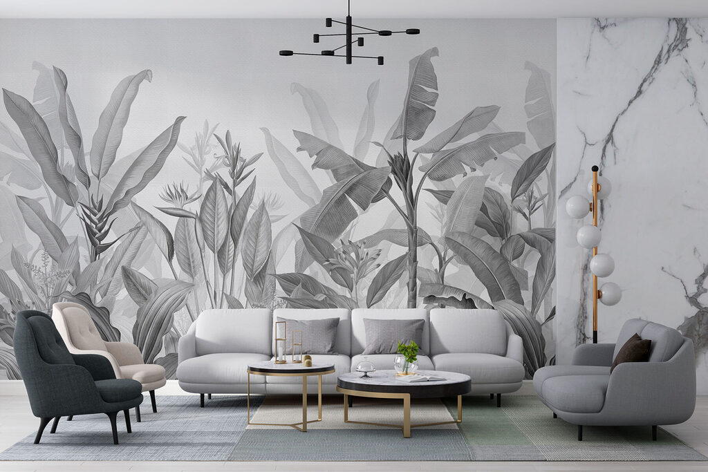 Foglie tropicali su petrolio — ambiente 3