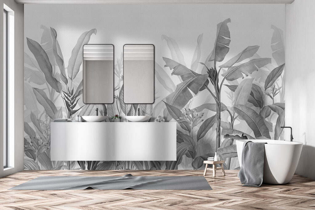 Foglie tropicali su petrolio — ambiente 4