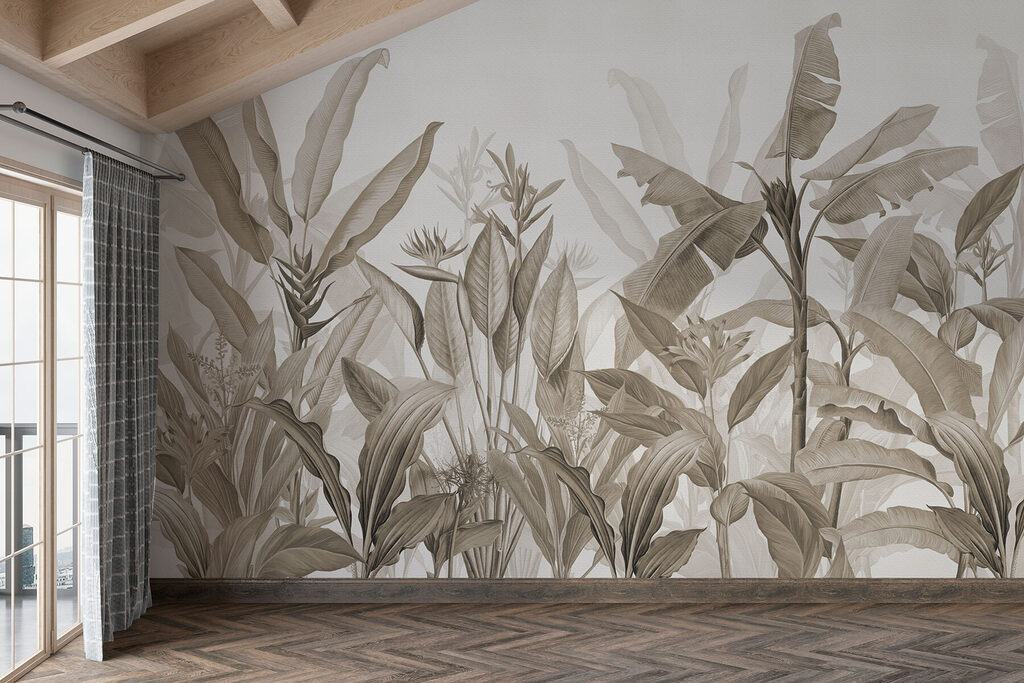 Foglie tropicali su petrolio — ambiente 3