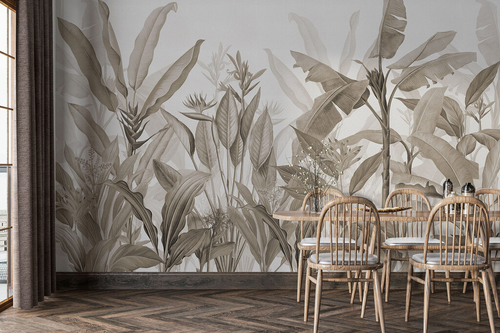 Foglie tropicali su petrolio — ambiente 1