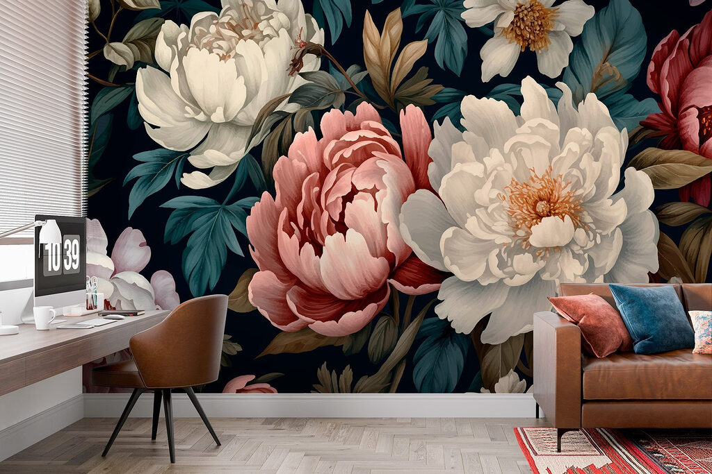 Fiori su blu notte — ambiente 3