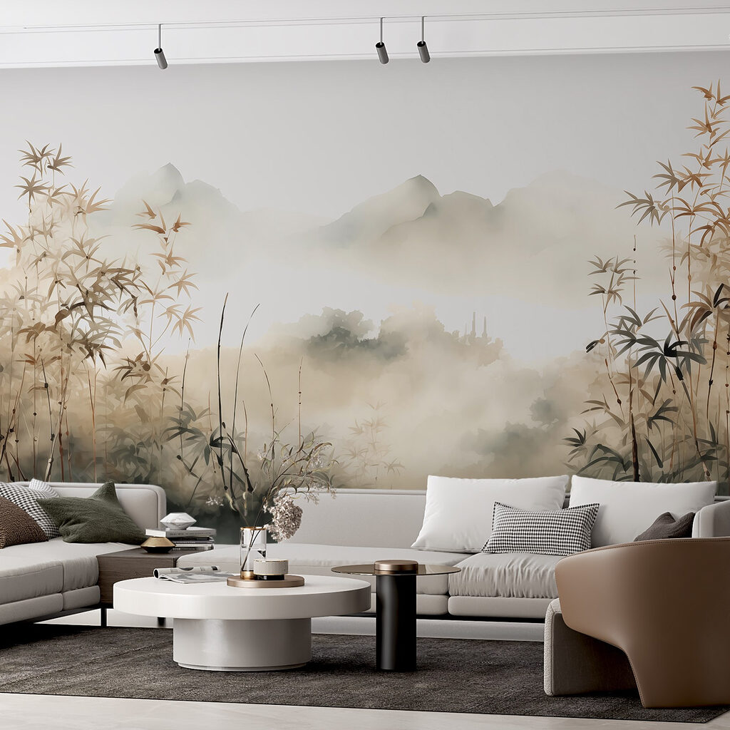 Bambù e nebbia dorata — ambiente 1