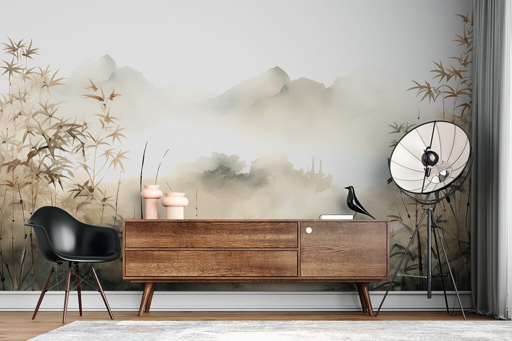 Bambù e nebbia dorata — ambiente 2