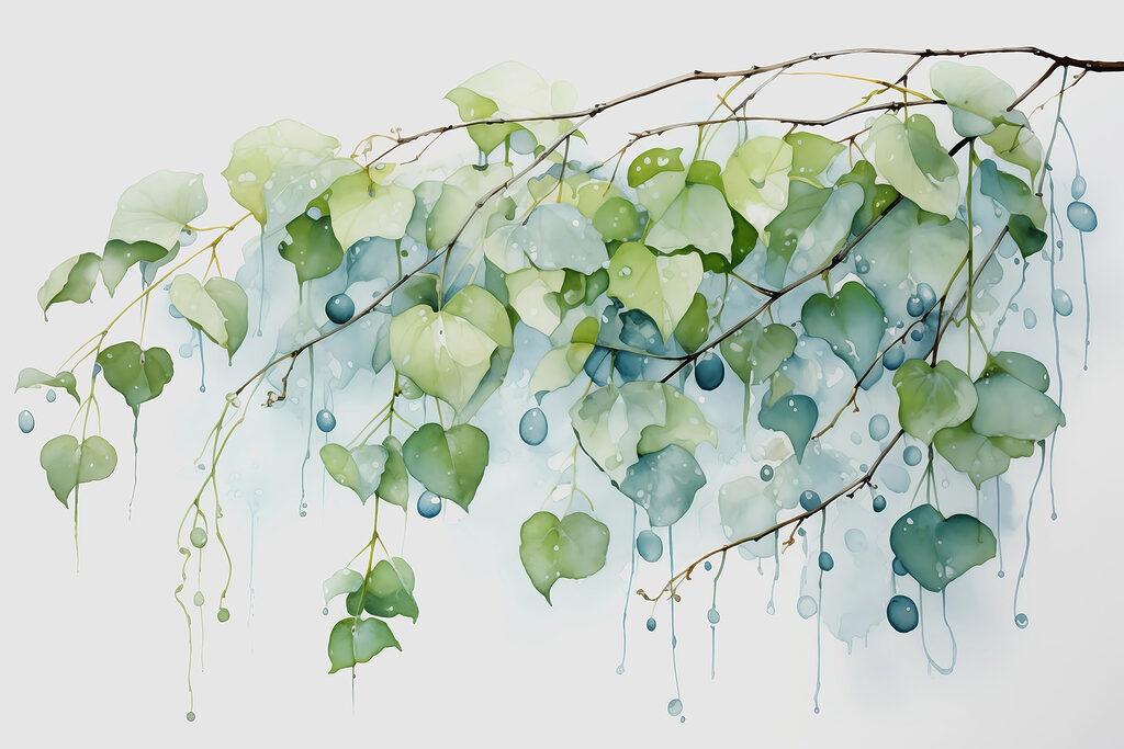 Foglie a cuore — design completo