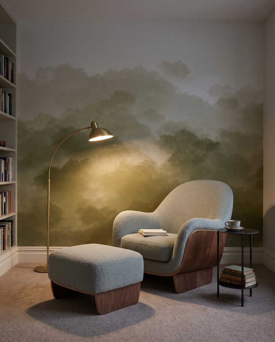 Chiome verdi ad acquerello — ambiente 3