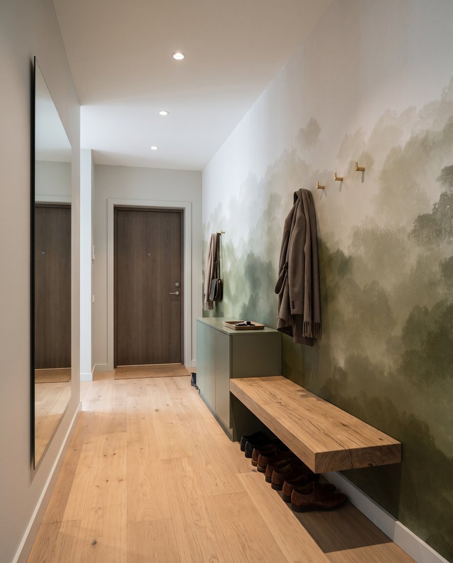 Chiome verdi ad acquerello — ambiente 4