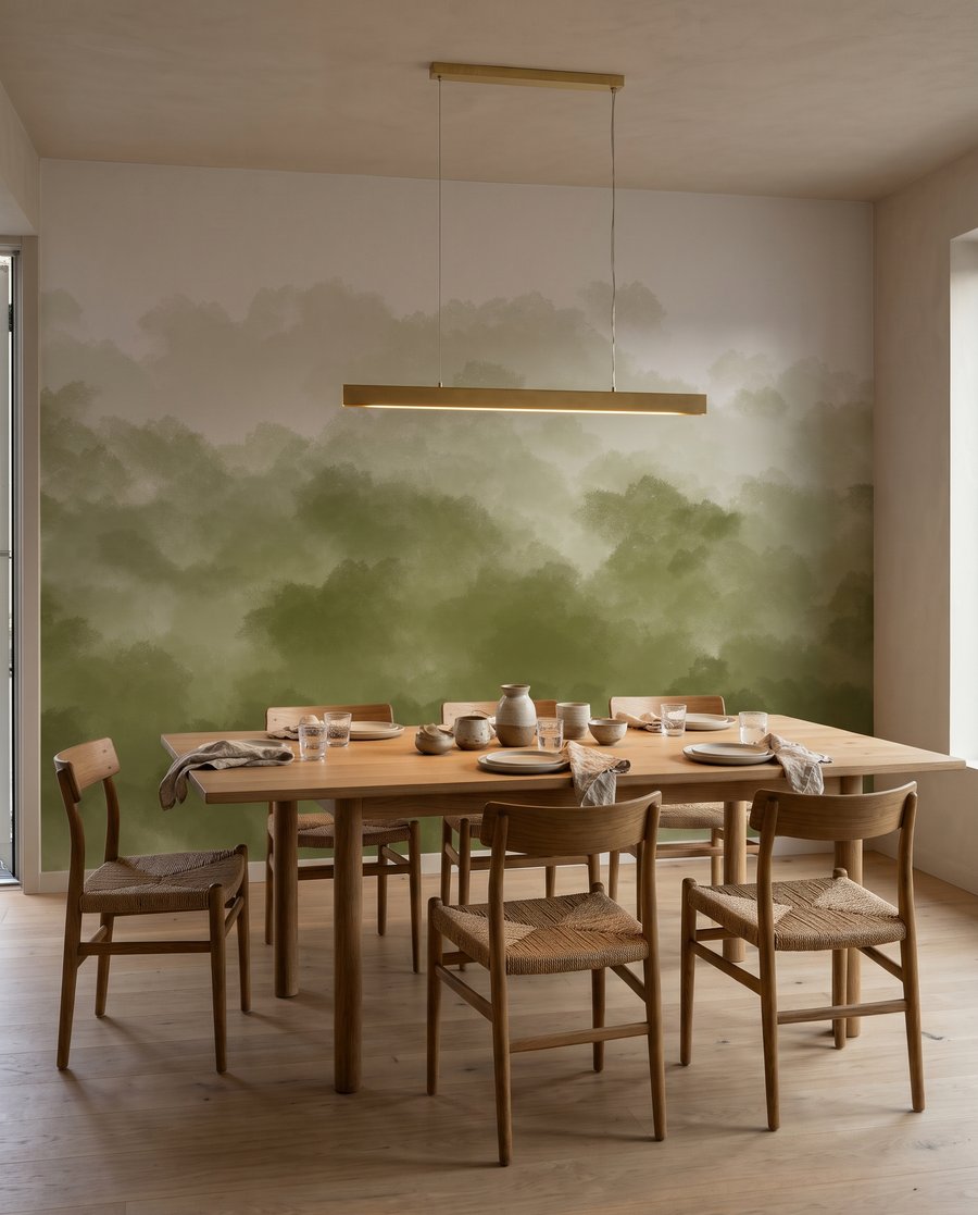 Chiome verdi ad acquerello — ambiente 5