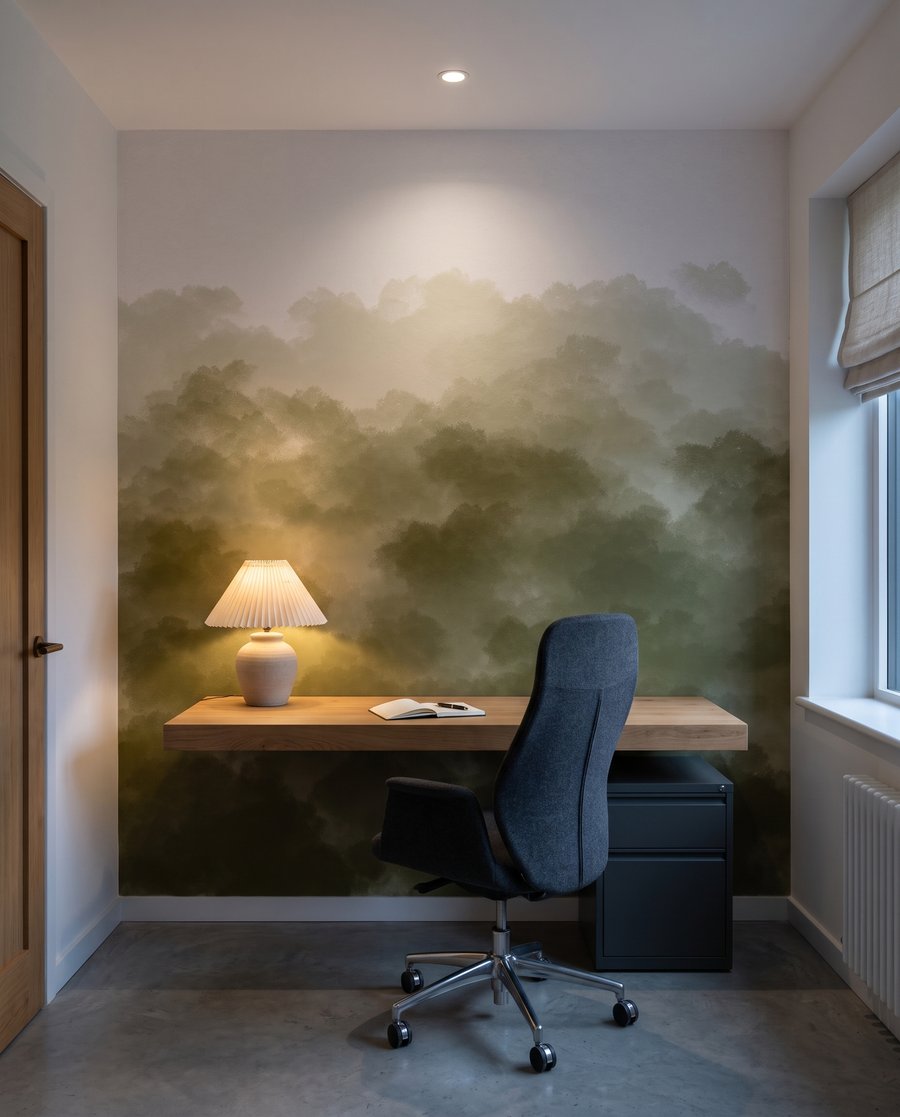 Chiome verdi ad acquerello — ambiente 6