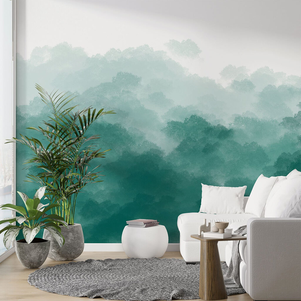 Chiome verdi ad acquerello — ambiente 3