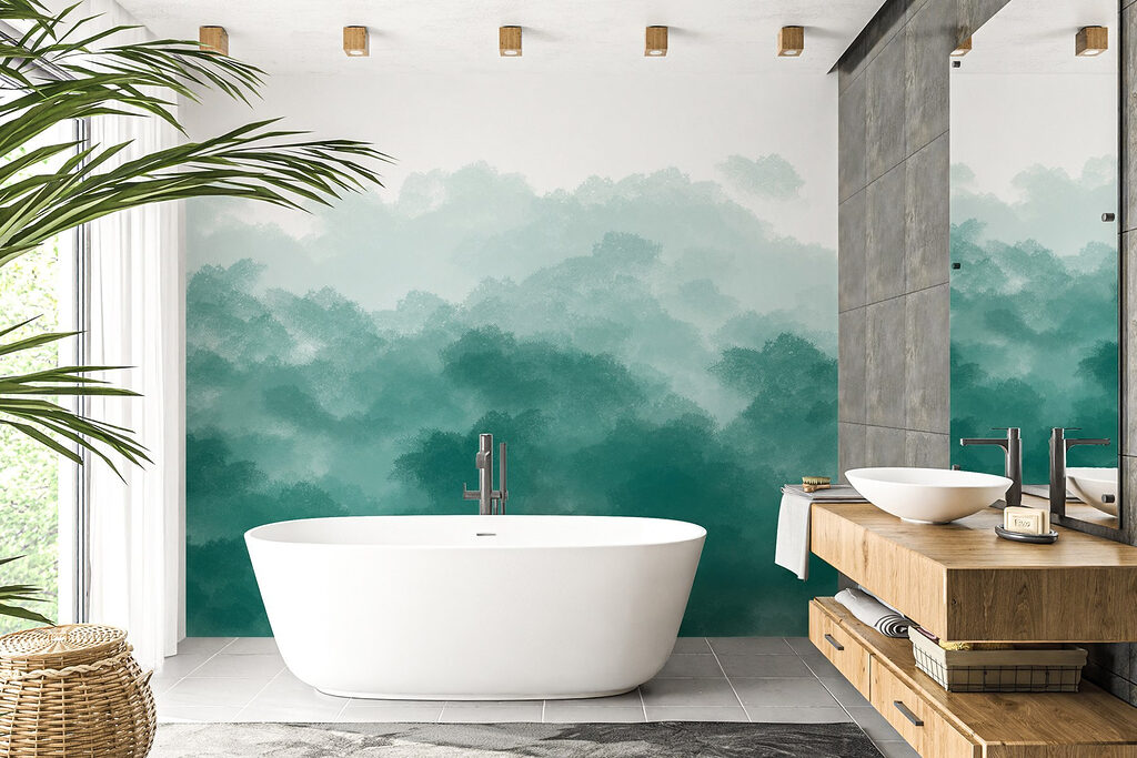Chiome verdi ad acquerello — ambiente 4