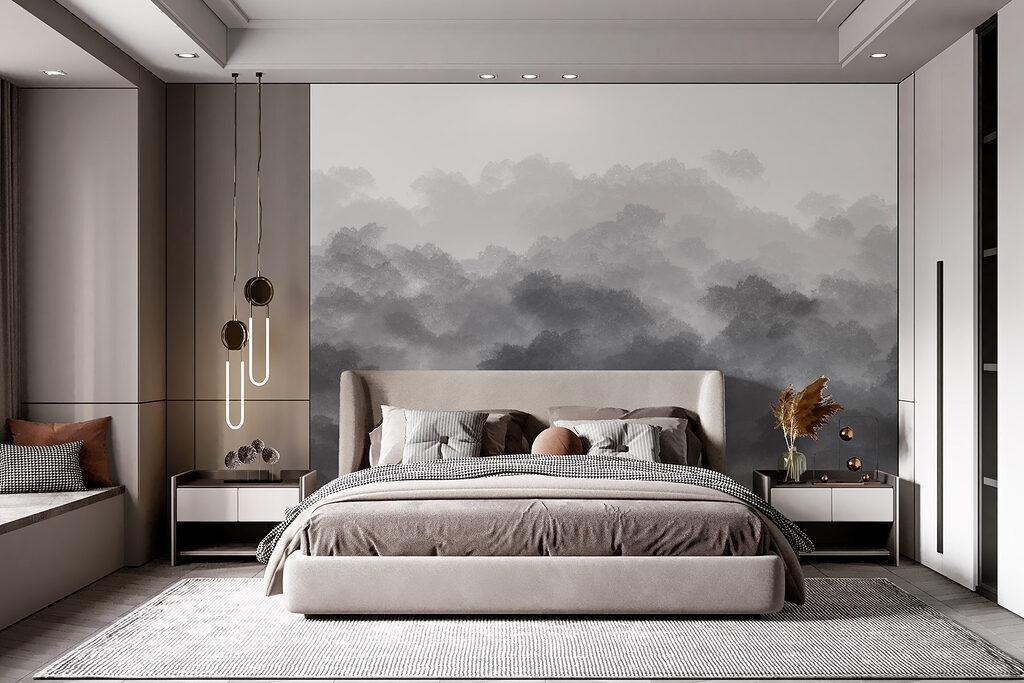 Chiome verdi ad acquerello — ambiente 1
