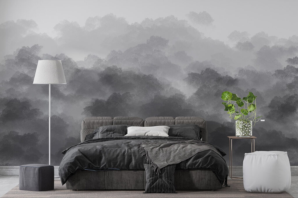 Chiome verdi ad acquerello — ambiente 2