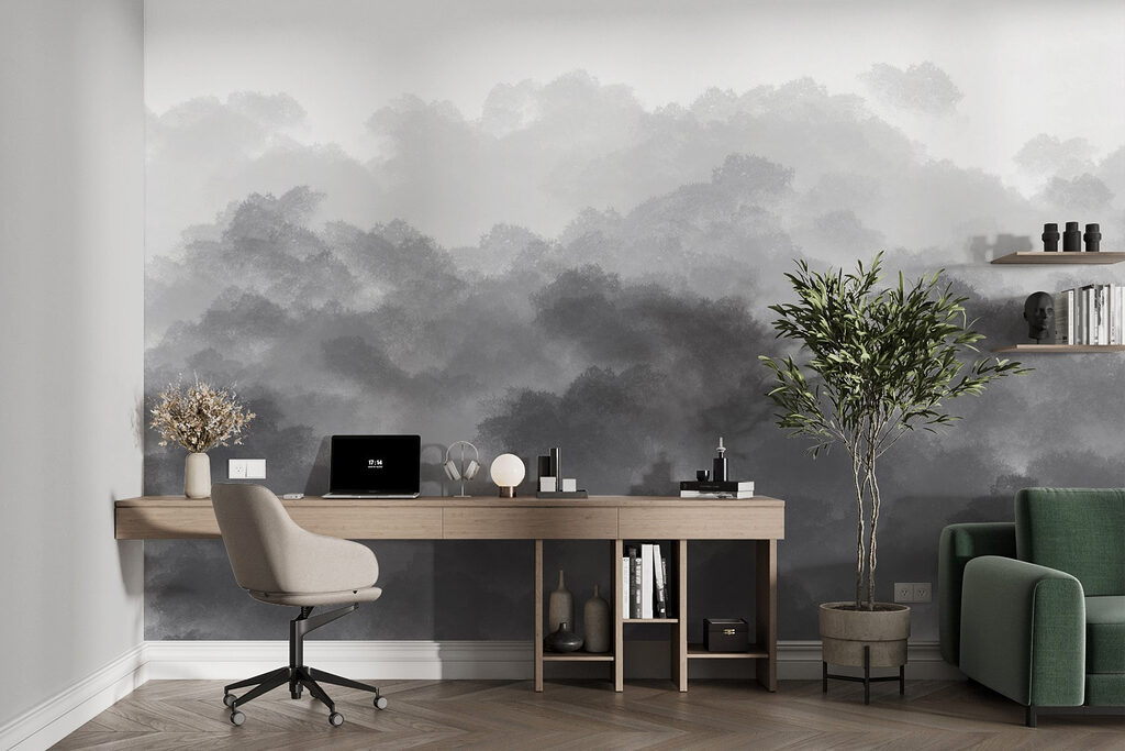Chiome verdi ad acquerello — ambiente 3