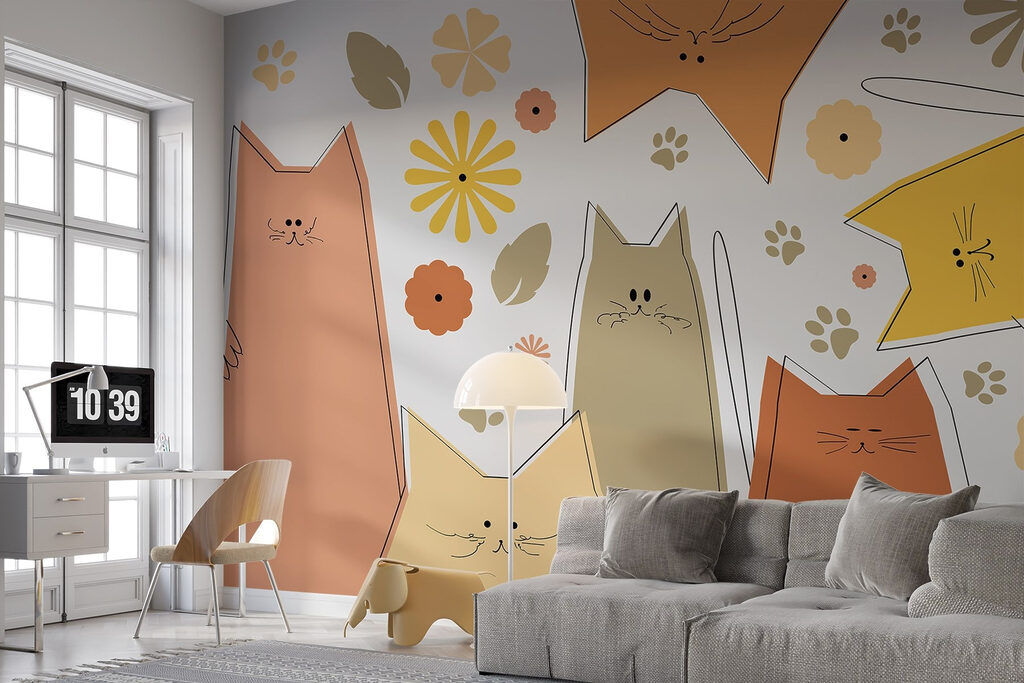 Gatti tra i fiori — ambiente 1