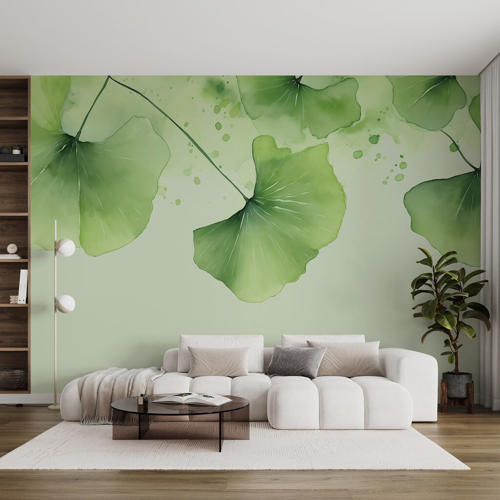 Foglie rotonde su steli — ambiente 1