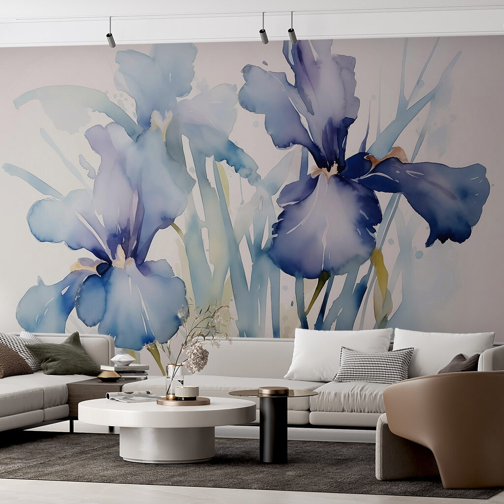 Iris blu dipinti — ambiente 1