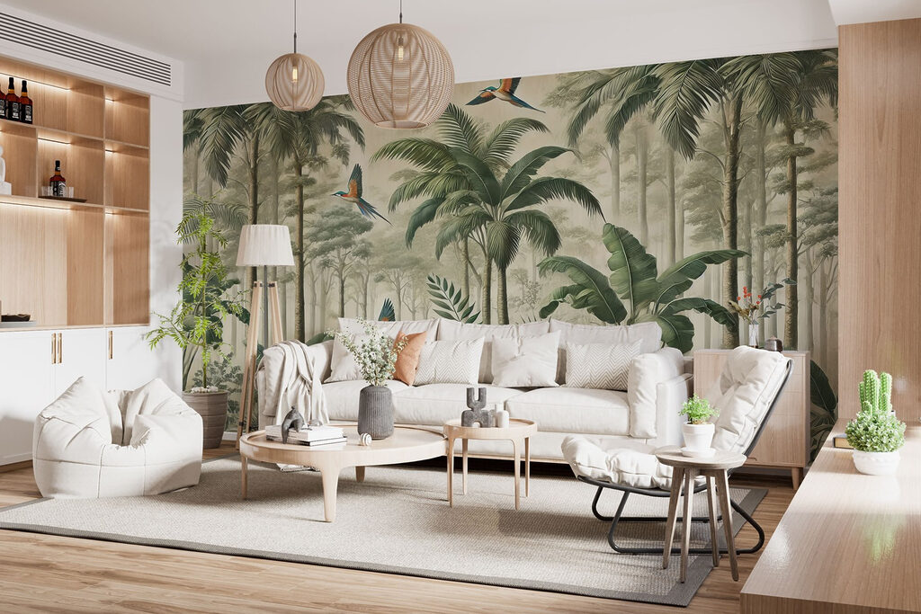 Uccelli tra le palme — ambiente 5