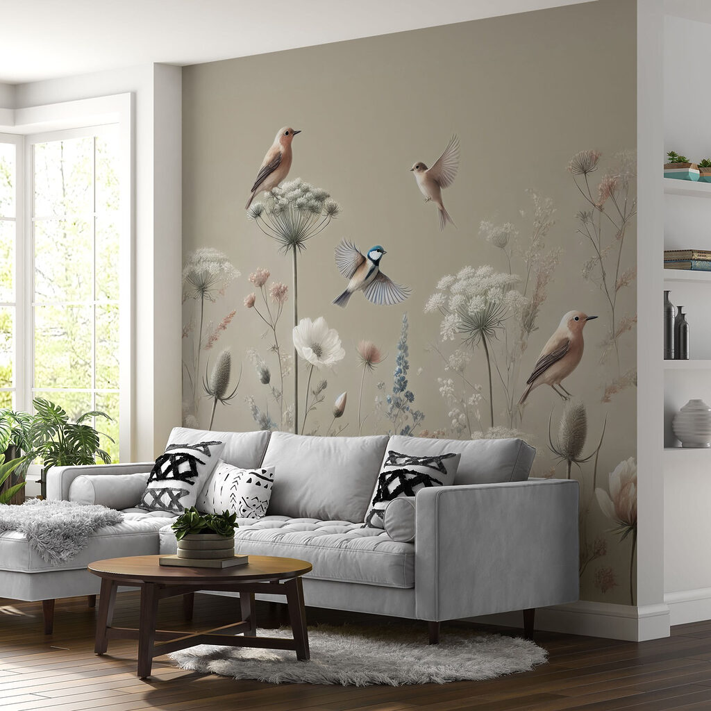 Uccellini tra i fiori — ambiente 8