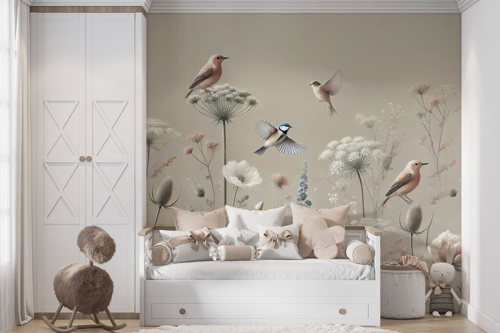 Uccellini tra i fiori — ambiente 5