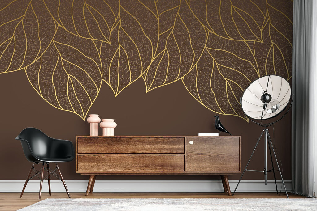 Linee dorate di foglie — ambiente 2