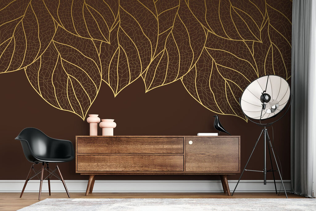 Linee dorate di foglie — ambiente 2