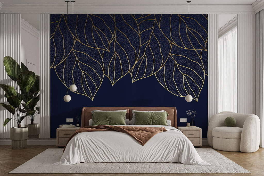 Linee dorate di foglie — ambiente 1