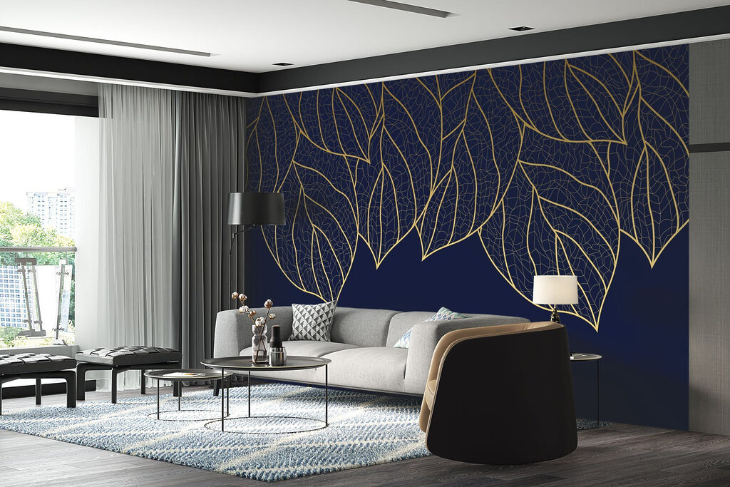 Linee dorate di foglie — ambiente 2