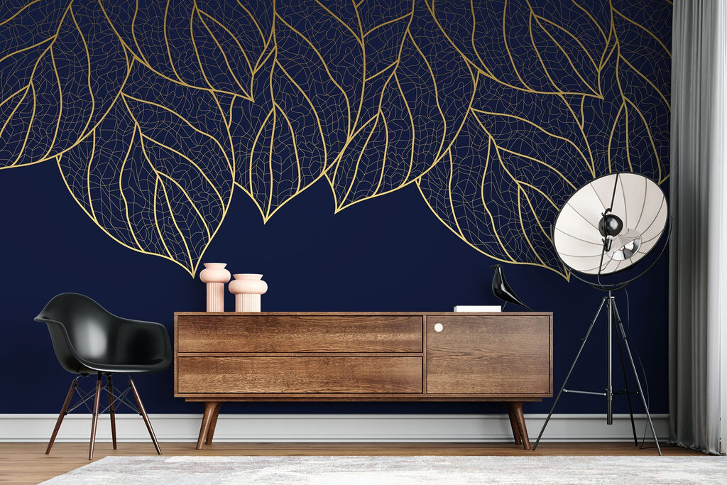 Linee dorate di foglie — ambiente 3