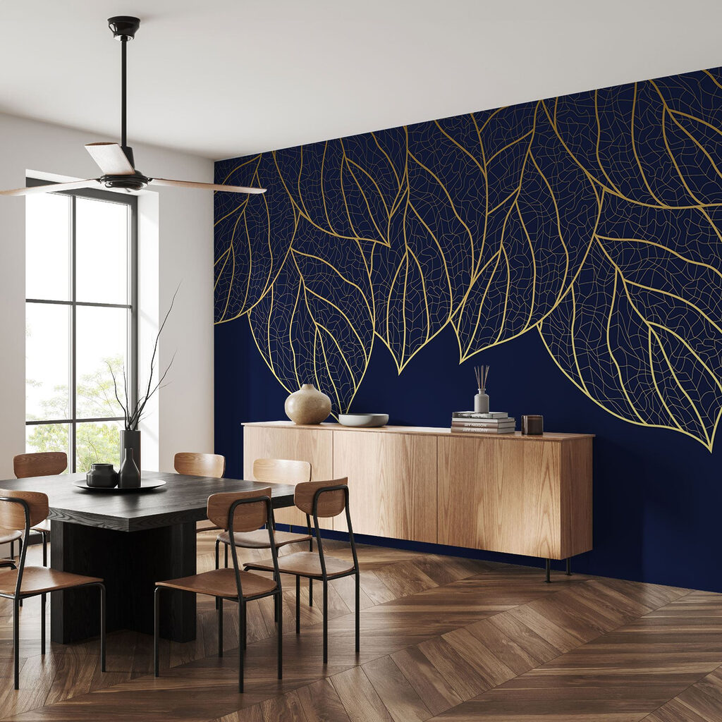 Linee dorate di foglie — ambiente 5