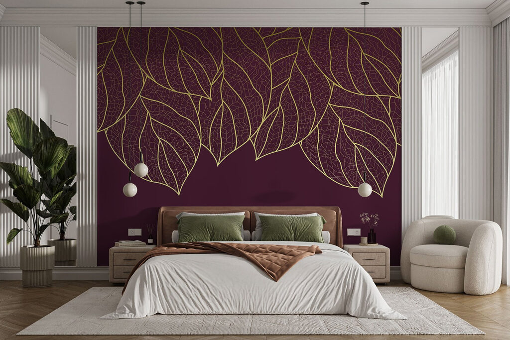 Linee dorate di foglie — ambiente 1