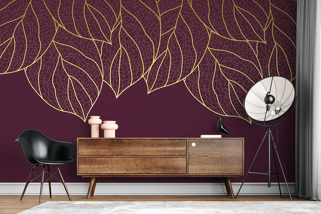 Linee dorate di foglie — ambiente 2