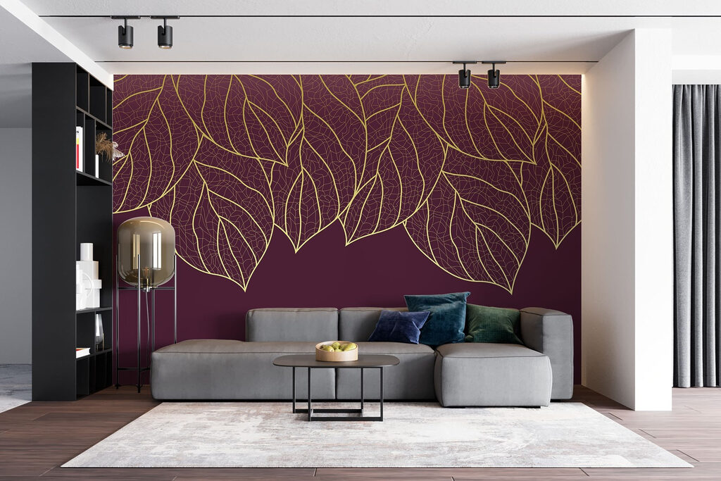 Linee dorate di foglie — ambiente 3