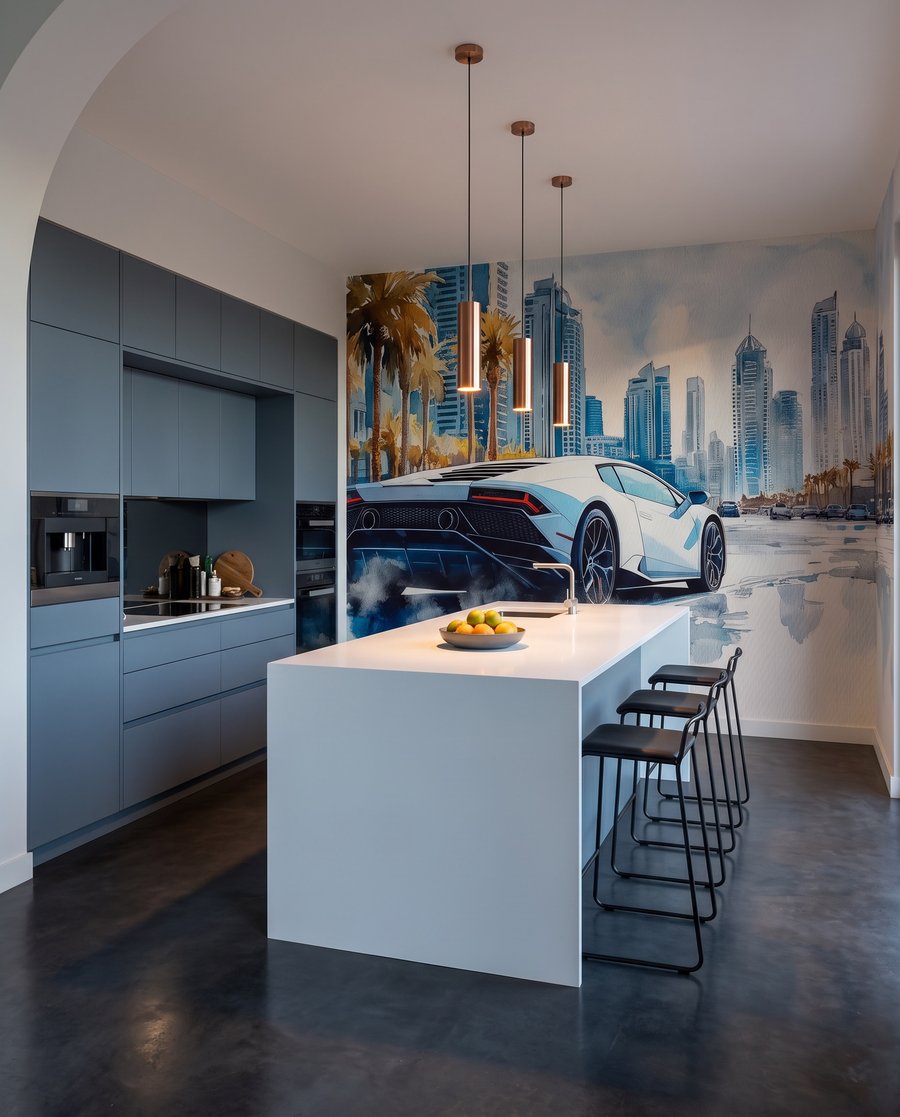 Auto sportiva bianca — ambiente 4