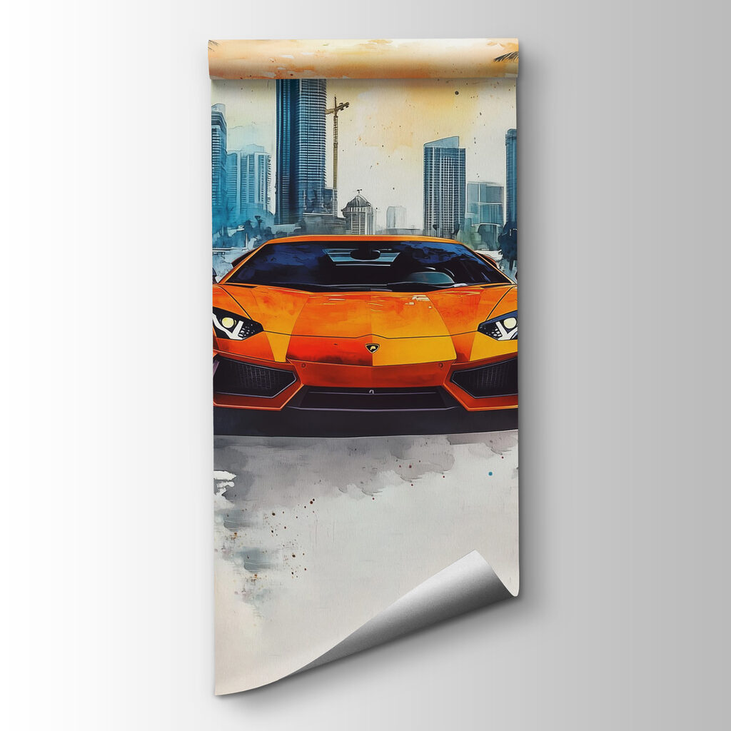 Auto sportiva arancione — vista del prodotto