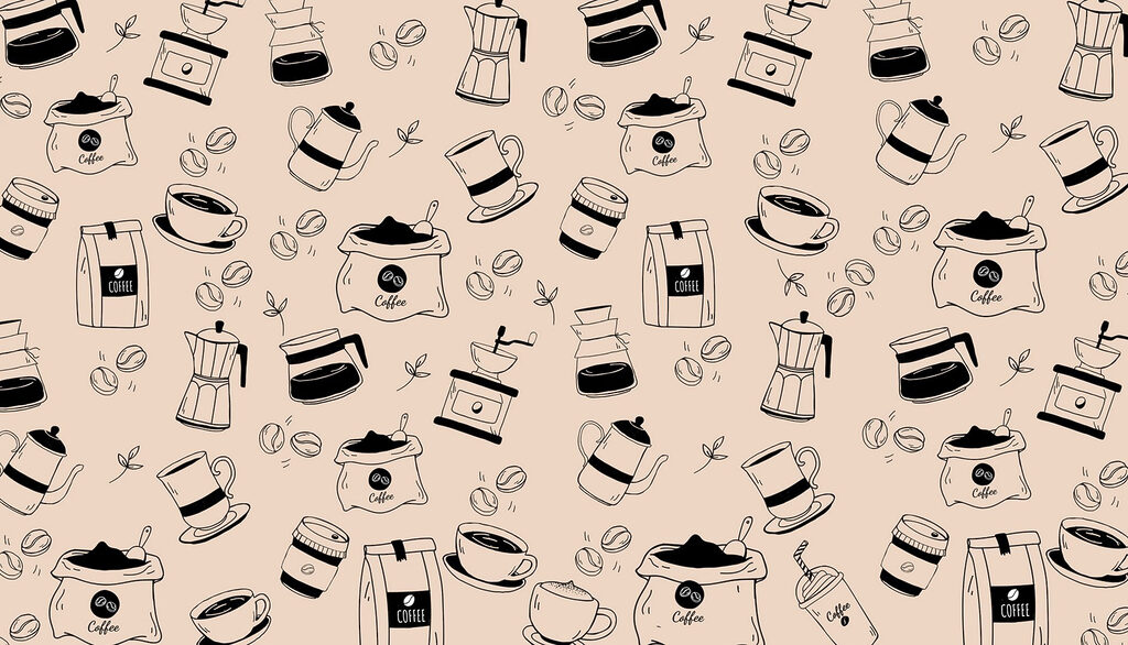 Tazzine di caffè — design completo