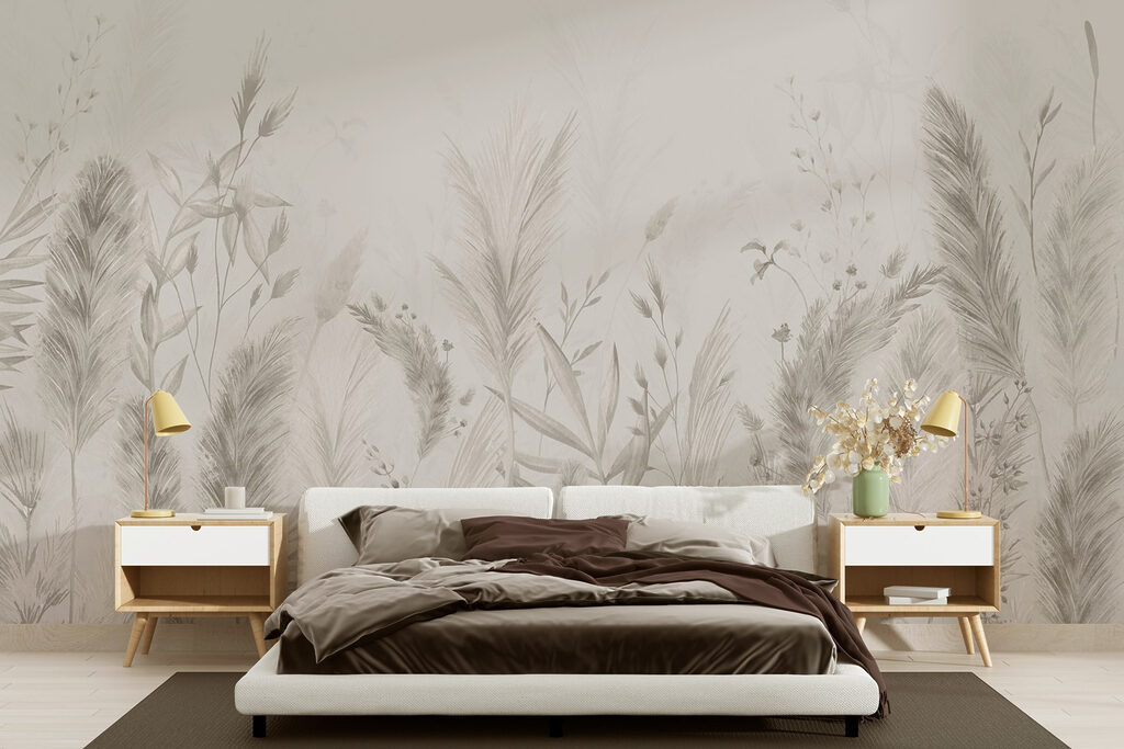 Graminacee chiare in un ambiente