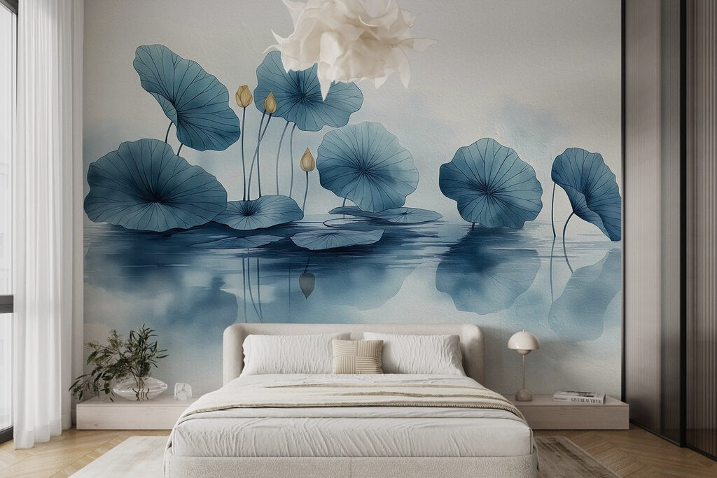 Loti blu sull’acqua — ambiente 1