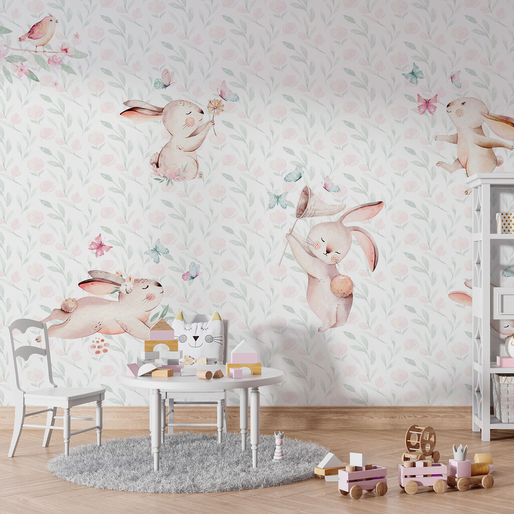 Coniglietti tra i fiori — ambiente 2