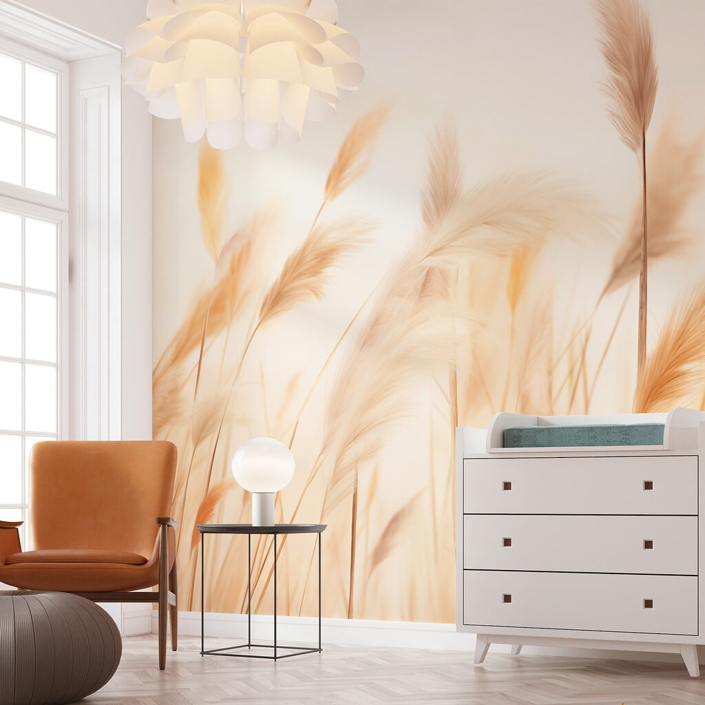 Erba dorata nella nebbia — ambiente 1