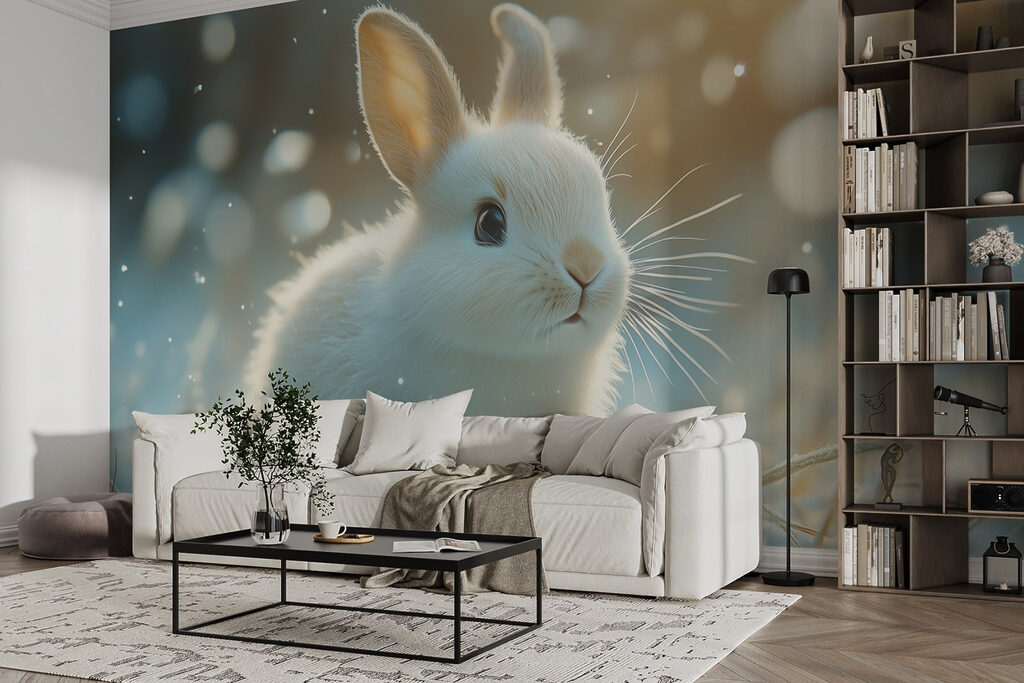 Coniglietto nella luce invernale — ambiente 2