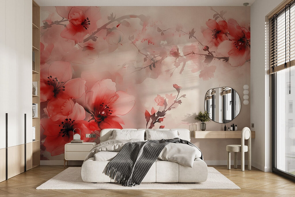 Fiori di pesco velati — ambiente 1