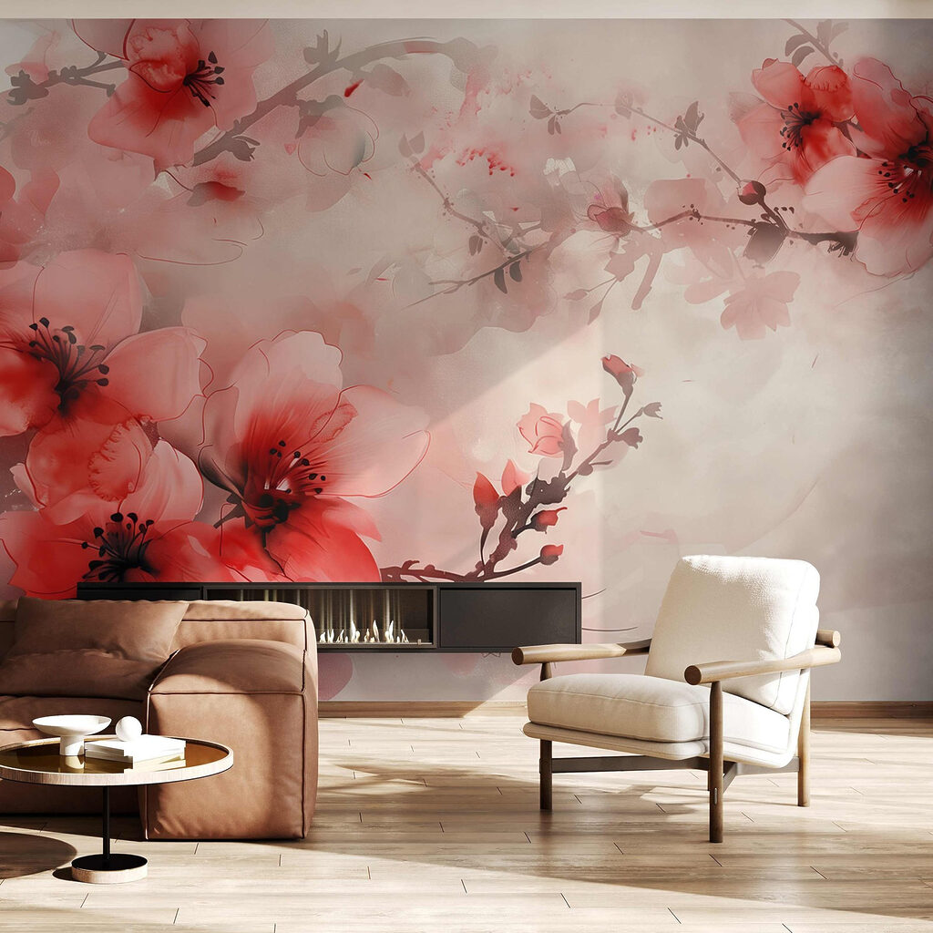 Fiori di pesco velati — ambiente 3
