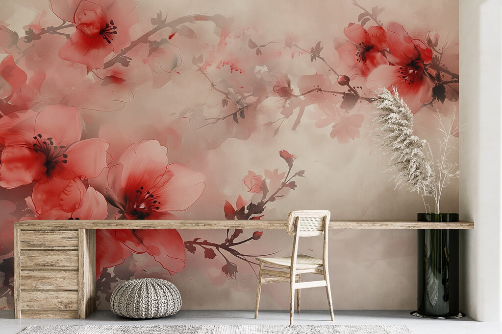 Fiori di pesco velati — ambiente 5