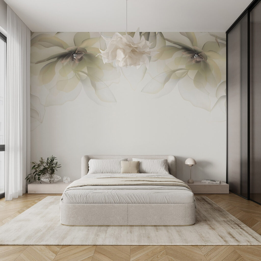 Fiori sospesi in alto — ambiente 1