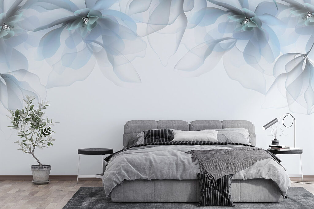 Fiori sospesi in alto — ambiente 1