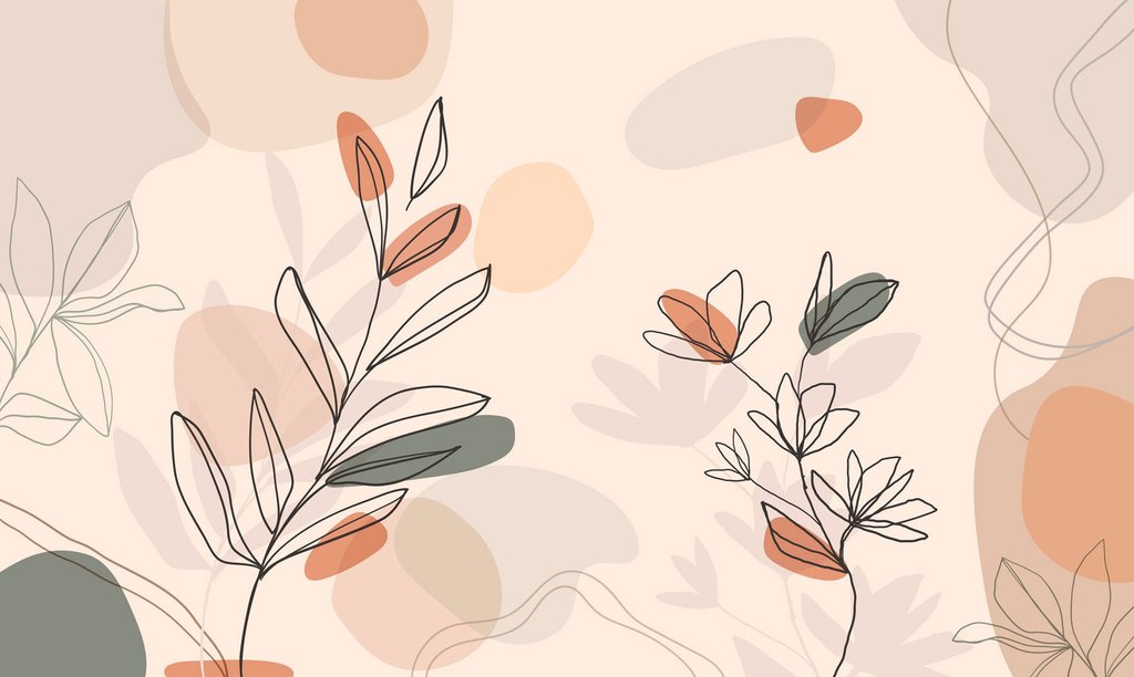 Rami tra macchie colorate — design completo