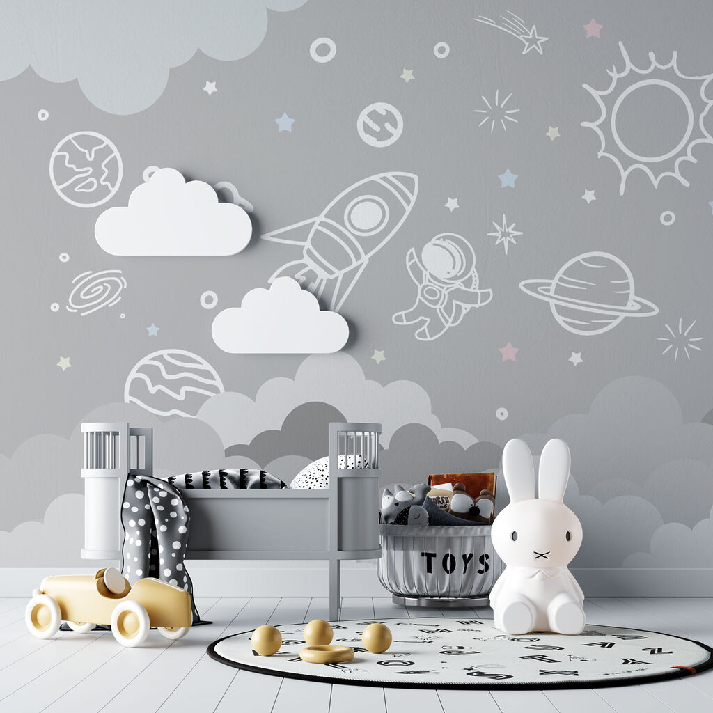 Spazio in linee bianche — ambiente 2