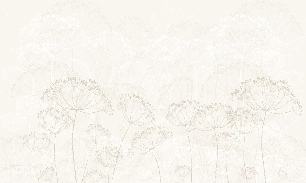 Fiori a ombrello disegnati — design completo